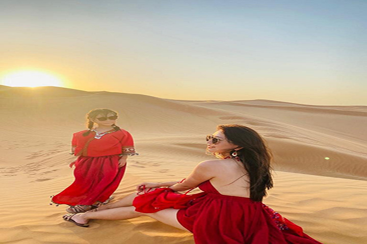 Morning Red Dunes Desert Safari ,Sand Boarding  Camel Ride