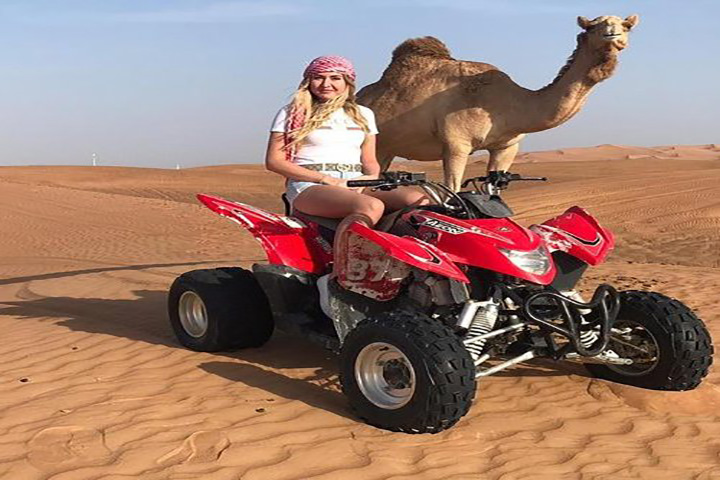 Red Dunes Quad Bike Safari with BBQ  Ferrari world ( 2 Days Tour )