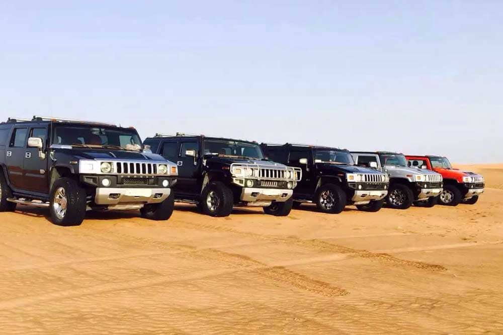 Hummer safari in the desert