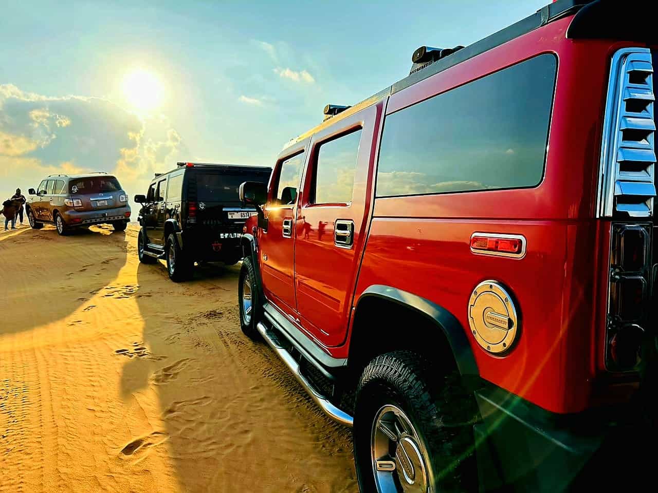 Hummer safari in the desert